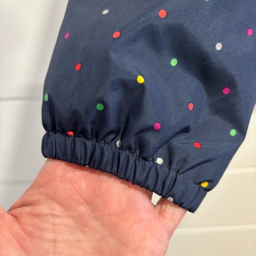 The North Face women's navy blue and colourful polka dot Penelope jacket size L - Picture 4 of 16